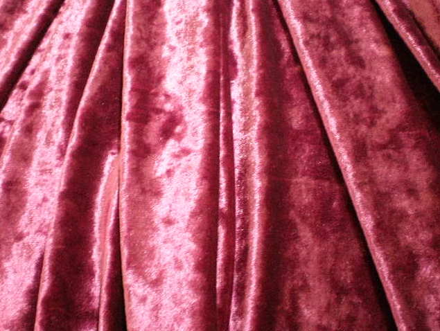 1. Burgundy Crushed Velvet